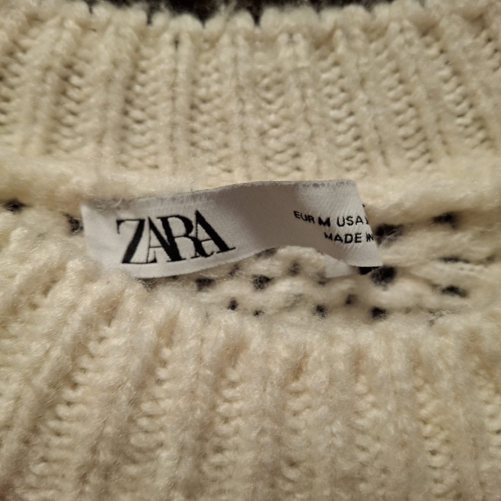 Zara Women's Cream Sweater